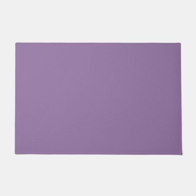 Solid dull purple violet doormat (Front)