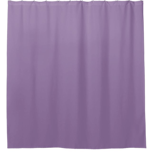 Solid dull purple violet shower curtain (Front)