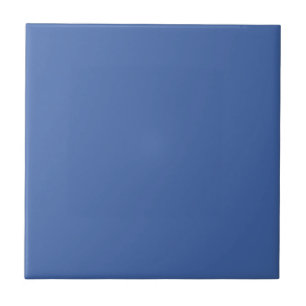 Solid Dusty Cornflower Blue Minimalist Ceramic Tile