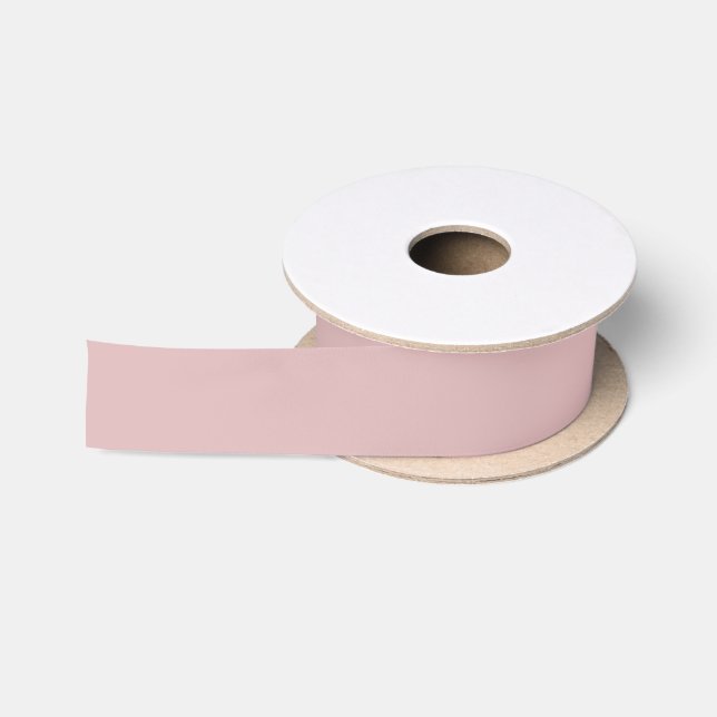 Solid dusty pink satin ribbon (Spool)