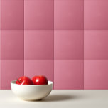 Solid dusty rose pink watermelon ceramic tile<br><div class="desc">Solid dusty rose pink watermelon design.</div>