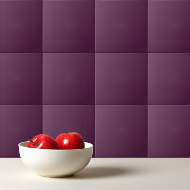 Solid eggplant purple ceramic tile (Creator Uploaded)