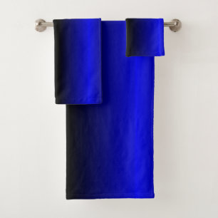 Solid Electric Blue Bath Towel Set