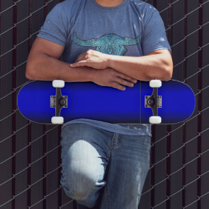 Solid Electric Blue Skateboard