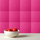 Solid electric pink ceramic tile<br><div class="desc">Solid electric pink design.</div>