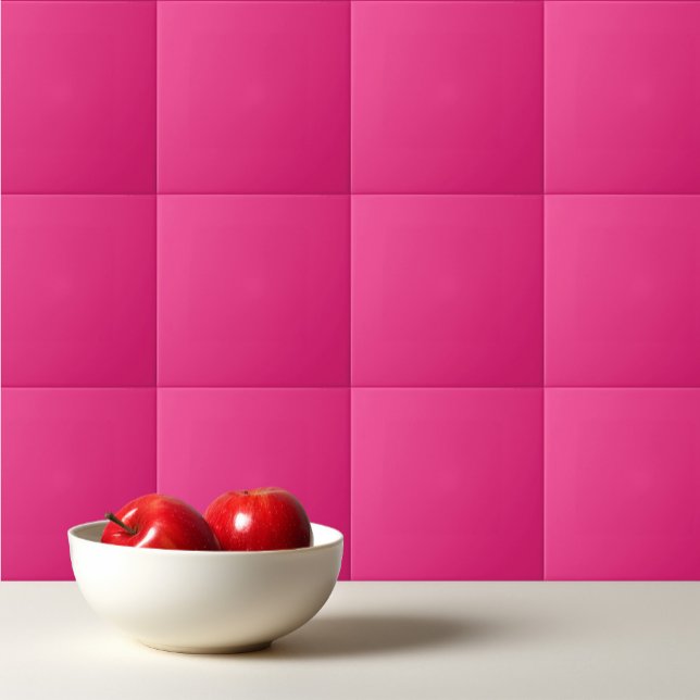 Solid electric pink ceramic tile (Creator Uploaded)