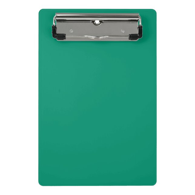 Solid Emerald Green Colour Mini Clipboard (Front)