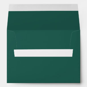 Solid Emerald Green Wedding Stationary Envelope