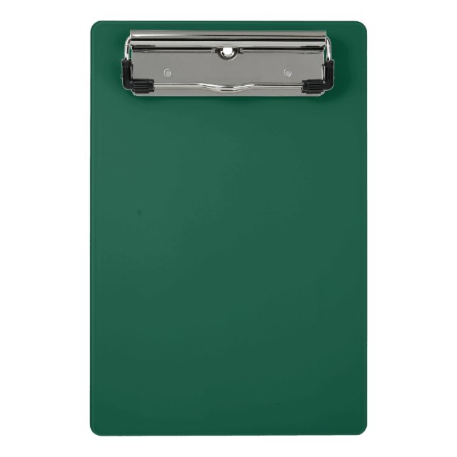 Solid Forest dark Green Mini Clipboard (Front)
