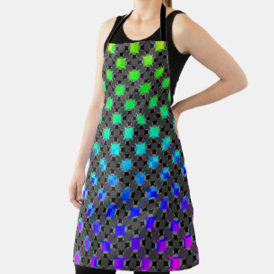 Solid Four Star Circle Cross by Kenneth Yoncich Apron