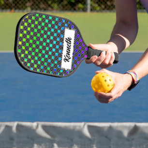 Solid Four Star Circle Cross by Kenneth Yoncich Pickleball Paddle