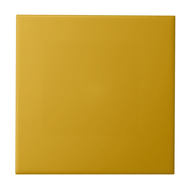 Solid Golden Orange Ceramic Tile (Front)
