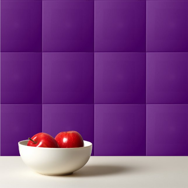 Solid grape purple ceramic tile (Creator Uploaded)