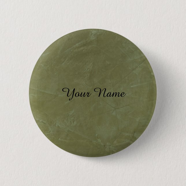 Solid Green 6 Cm Round Badge (Front)