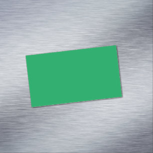 Solid Green Background  Magnetic Business Card