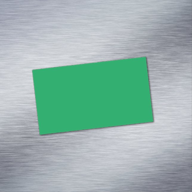Solid Green Background  Magnetic Business Card (In Situ)
