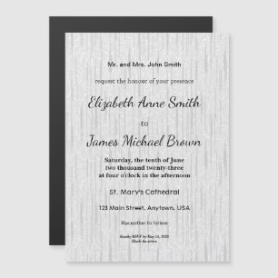 Solid Green Background  Magnetic Invitation