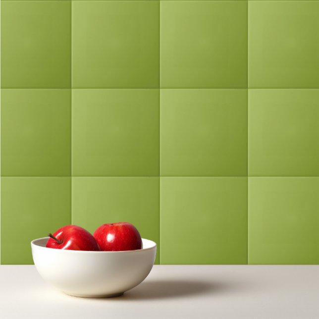 Solid green bamboo leaf ceramic tile (Creator Uploaded)