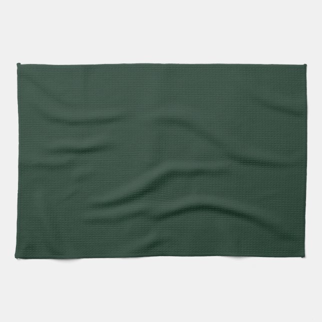solid-green DARK MUSTY FOREST GREEN BACKGROUNDS TE Tea Towel (Horizontal)