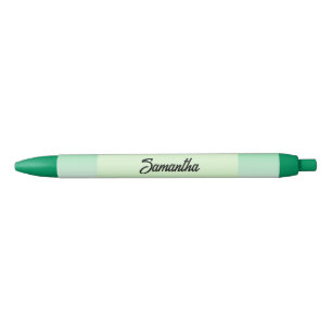 Solid green gradient  black ink pen