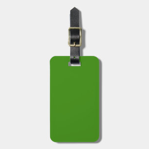 Solid Green Luggage Tag