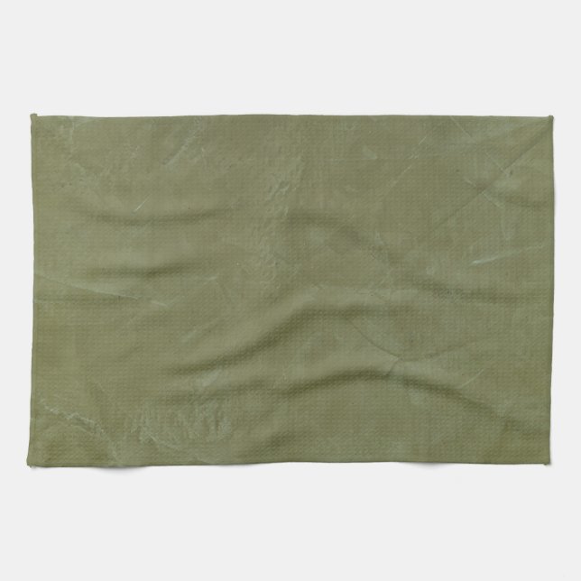 Solid Green Tea Towel (Horizontal)