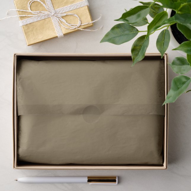 Solid grey brown tissue paper (Gift)