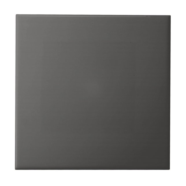 Solid Grey Ceramic Tile (Front)