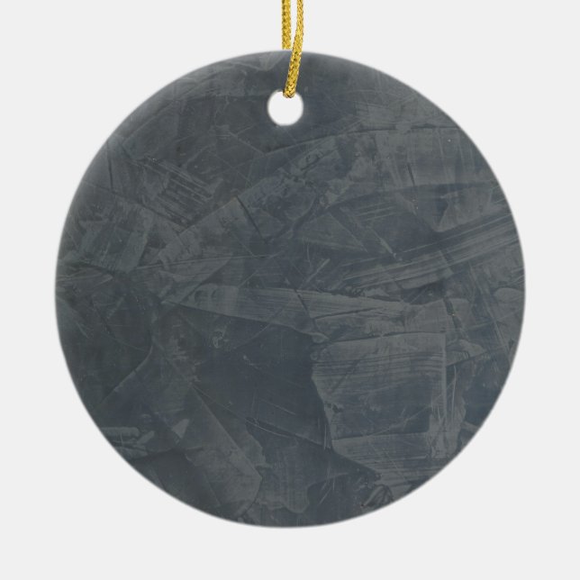 Solid Grey Ceramic Tree Decoration (Front)