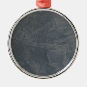 Solid Grey Metal Ornament
