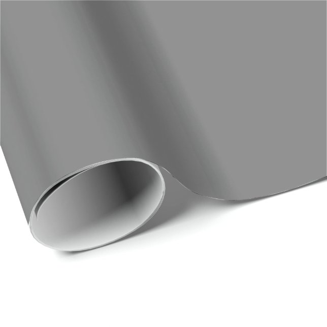 Solid Grey Wrapping Paper (Roll Corner)