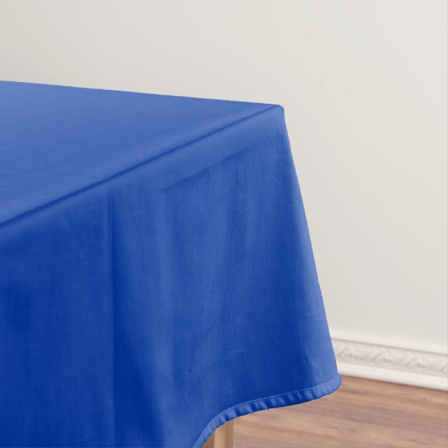 Solid Hanukkah Blue Tablecloth (In Situ)