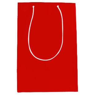 Solid Holly Red Medium Gift Bag