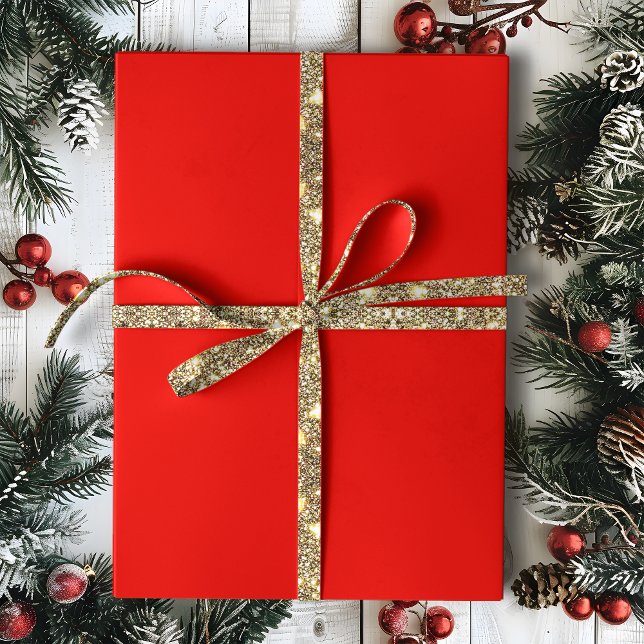 Solid Holly Red Wrapping Paper (Creator Uploaded)