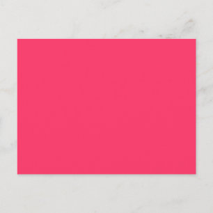 Solid Hot Pink Background Colour FF3366 Background Postcard