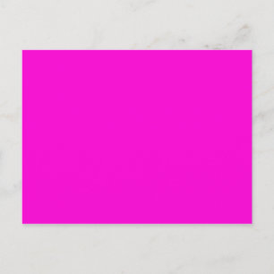 Solid Hot Pink Background Postcard