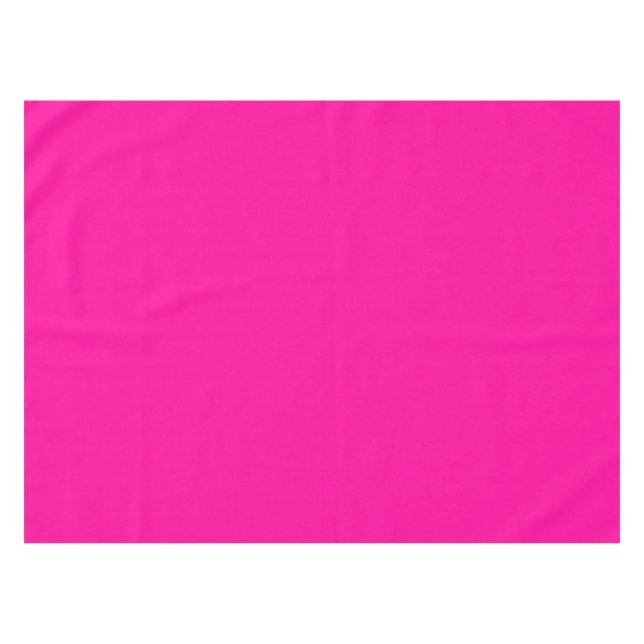 Solid Hot Pink Tablecloth (Front (Horizontal))