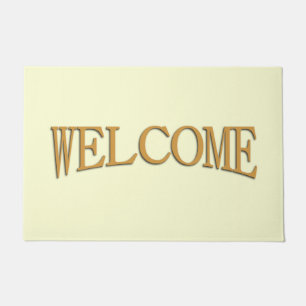 Solid Ivory Welcome Mat