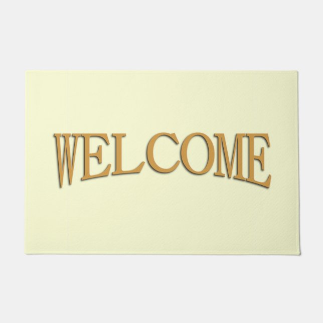 Solid Ivory Welcome Mat (Front)