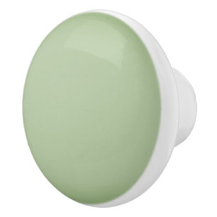 Solid Jade Green Celadon  Ceramic Knob