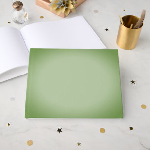 Solid Jade Green Celadon Guest Book