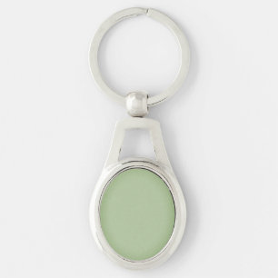 Solid Jade Green Celadon  Key Ring