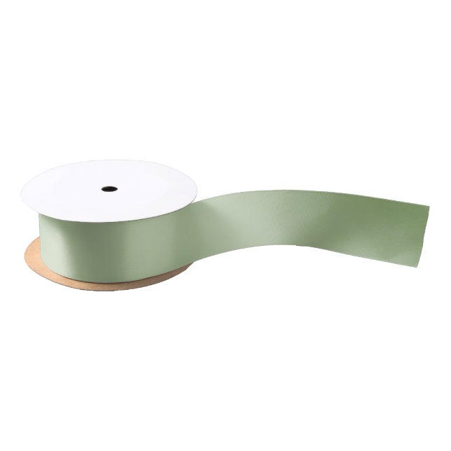Solid Jade Green Celadon  Satin Ribbon (Spool)