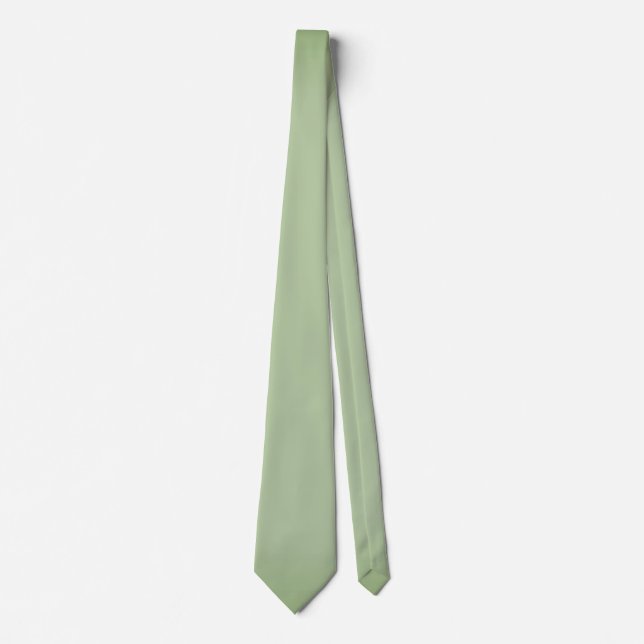 Solid Jade Green Celadon  Tie (Front)