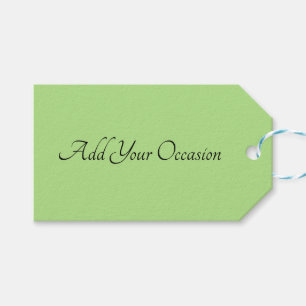 Solid Kiwi Green Gift Tag