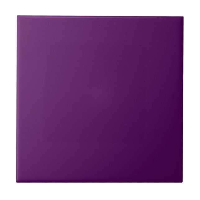 Solid Lavender Purple Ceramic Tile (Front)