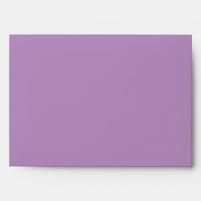 Solid Lavender Purple Wedding Envelope (Front)