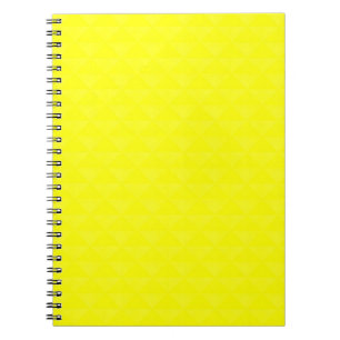 Solid, lemon, yellow notebook