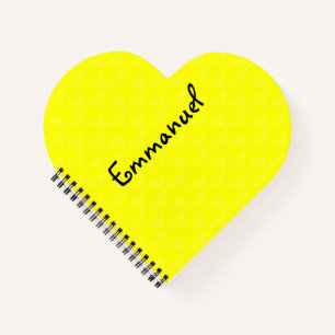 Solid, lemon, yellow , plain notebook