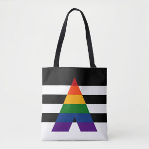 Solid LGBT Ally Pride Flag Tote Bag